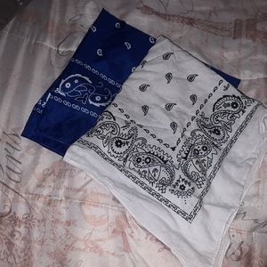 White and blue bandanna 💙🤍
